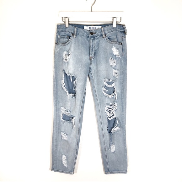 Brandy Melville Denim - Brandy Melville Super Distressed Light Wash Jeans